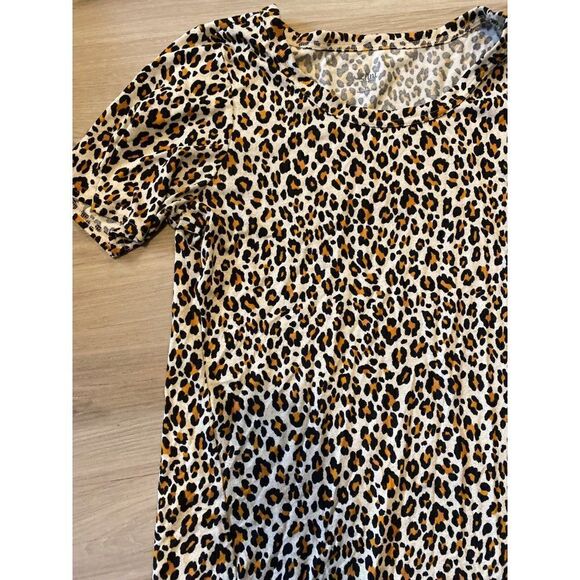 Jenni Intimates, women's animal/leopard print short sleeve night shirt sz medium - Picture 2 of 9